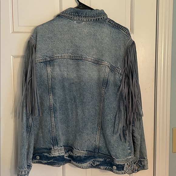 Free People Fringe Jean Jacket - Picture 3 of 3